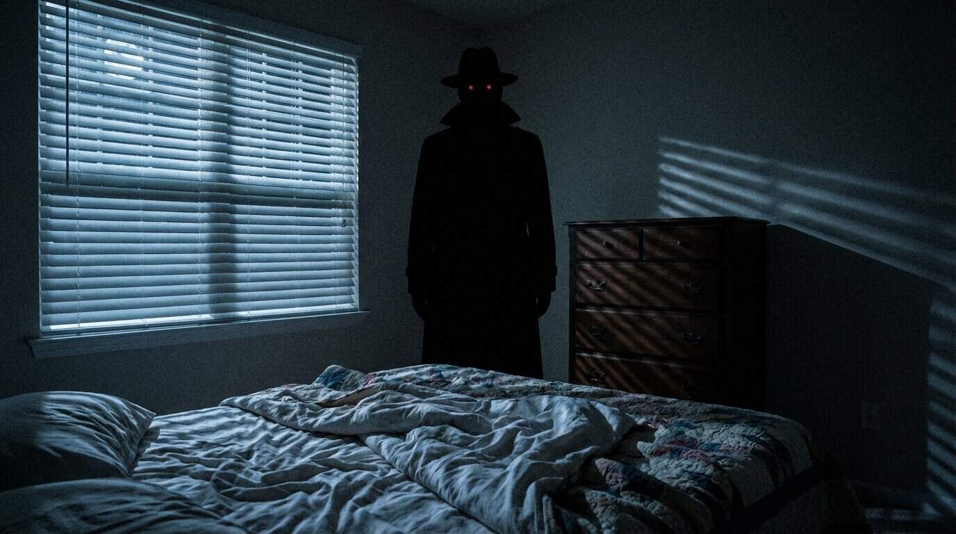 Unmasking Shadow People: Paranormal Visitors or Waking Nightmares? Encounters with the Hat Man and Red-Eyed Entities