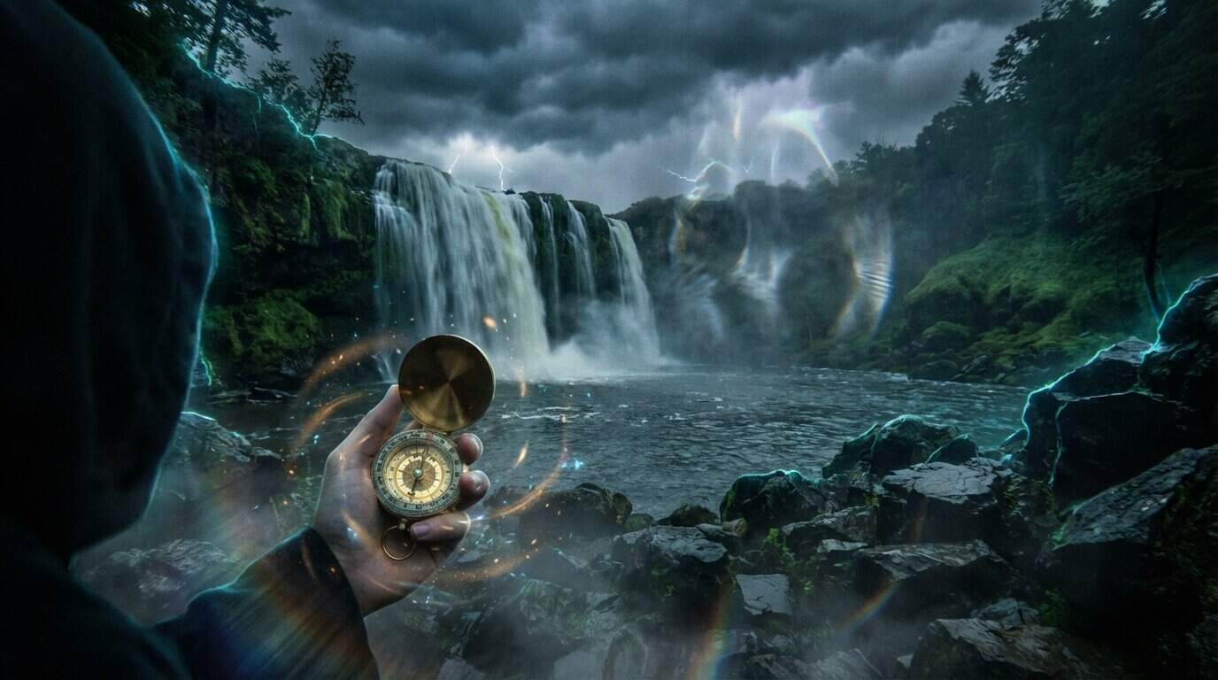 Electromagnetic Anomalies Near The Cascades