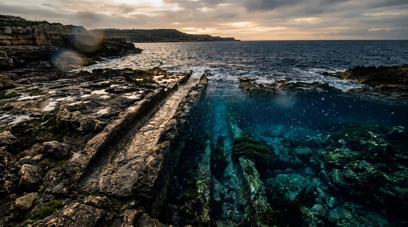 Vanishing Into The Deep Mediterranean Waters