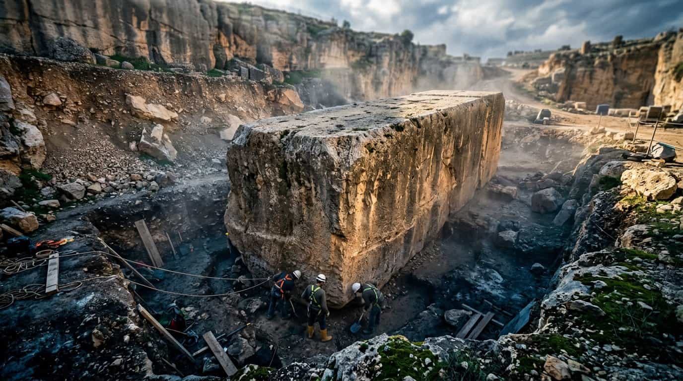 The Mystery Of The Baalbek Trilithon Construction Moving Mountains From The Lebanese Quarries