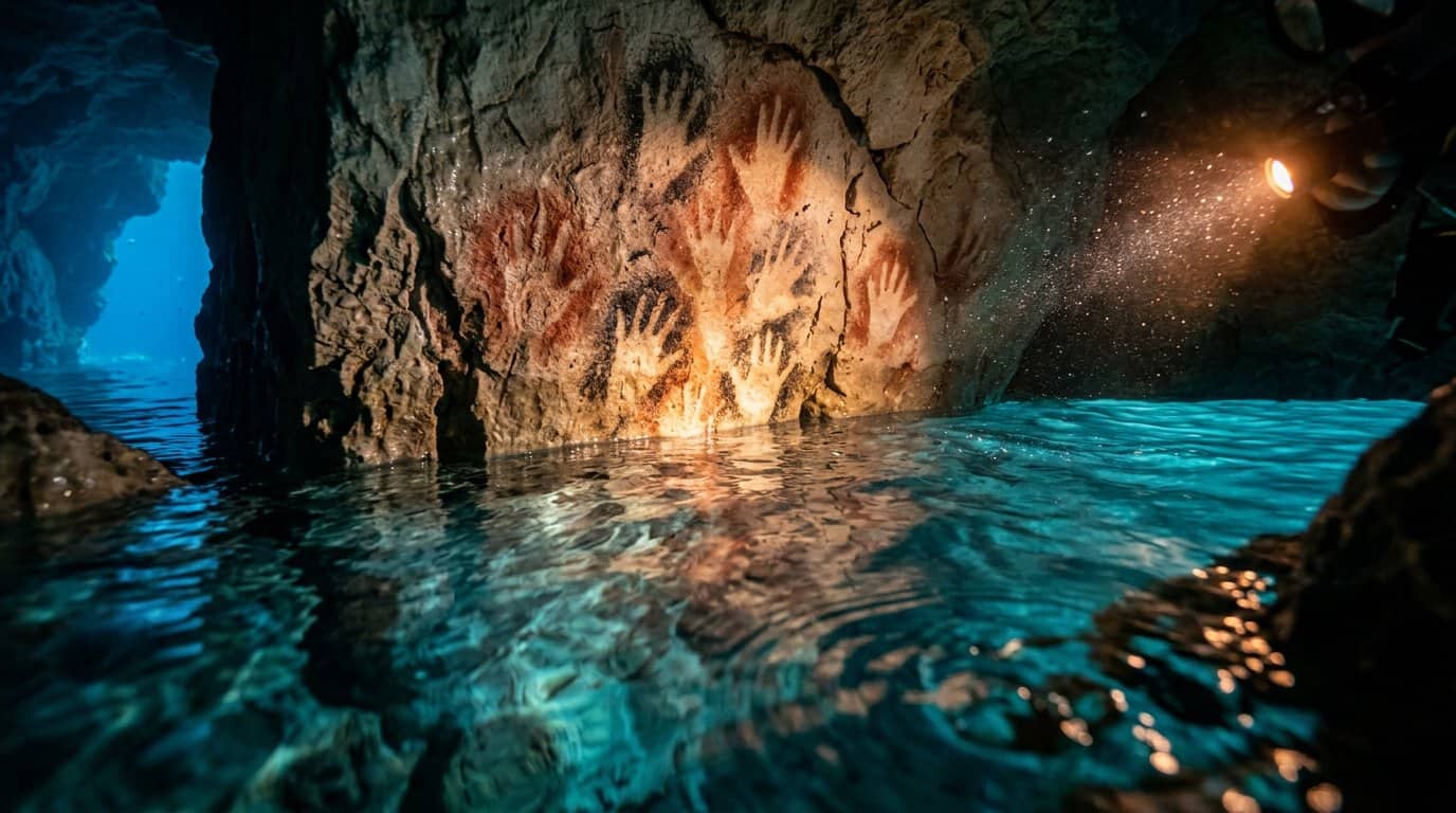 The Sunken Secrets Of The Cosquer Cave Handprints Rising Tides And The Vanishing Handprints