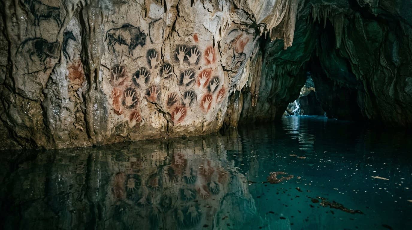 the sunken secrets of the cosquer cave handprints 1779897676418